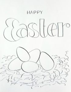 Happy Easter Eggs Printable