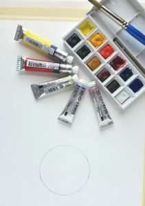 Watercolor Color Wheel - paint