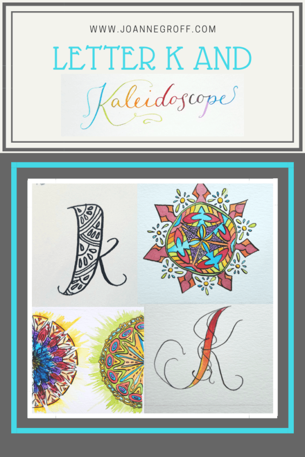 Letter K and Kaleidoscope Style Study