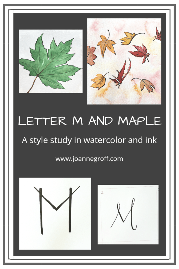 Letter M and Maple Style study