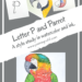 Letter P and Parrot