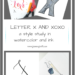 Letter X and XOXO Pin