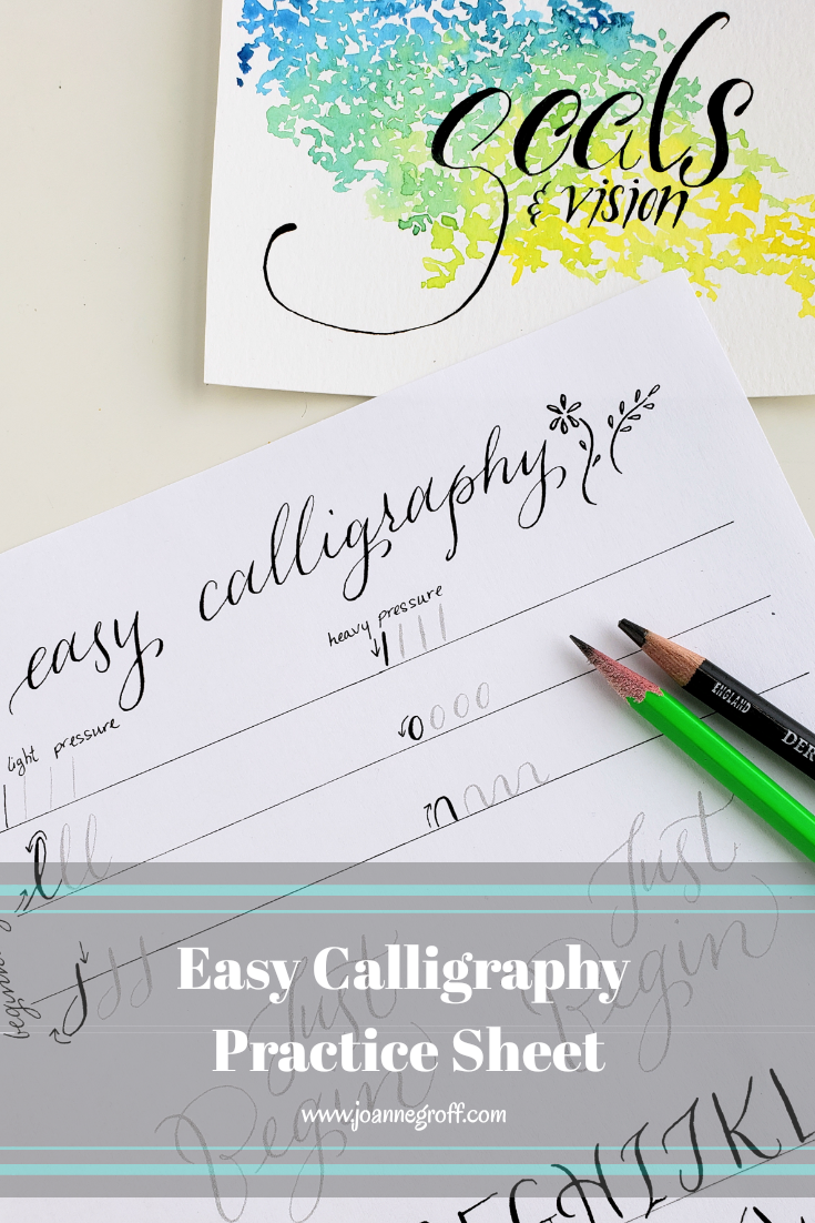 Easy Calligraphy with a Pencil - Learning with