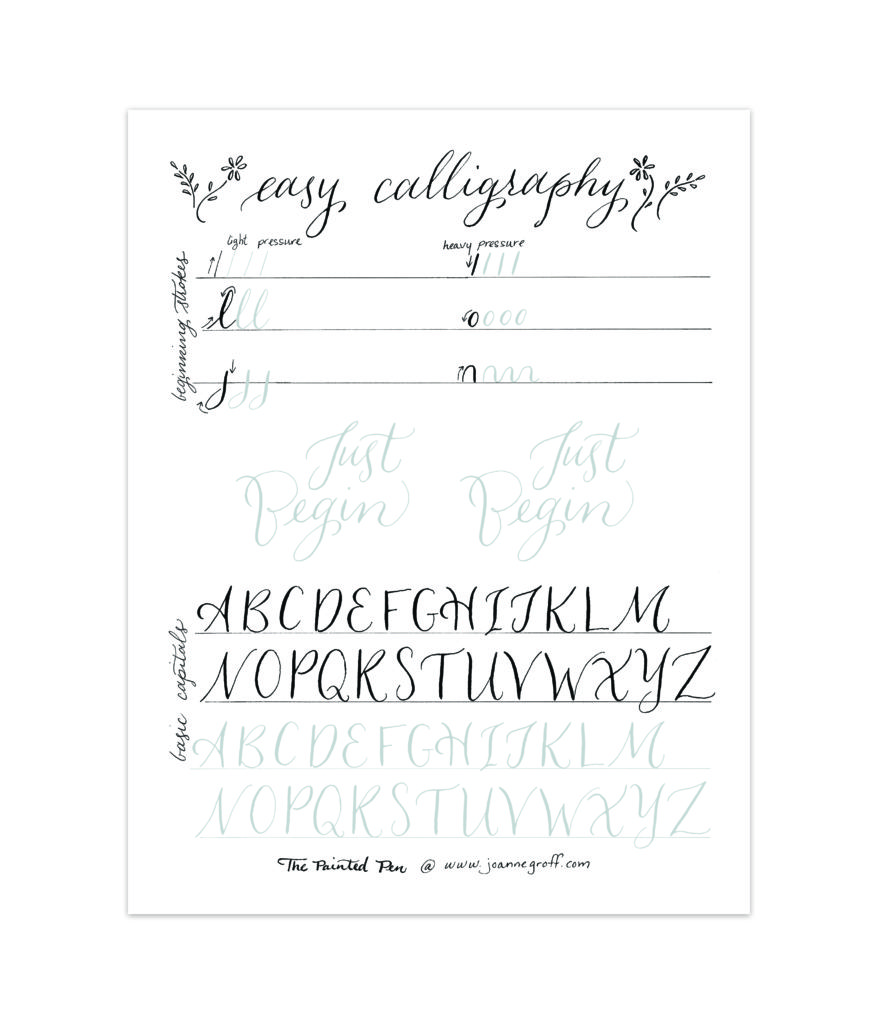 Featured image of post Calligraphy For Beginners With Pencil - Choose something that is easy to erase, since you&#039;ll be removing these.
