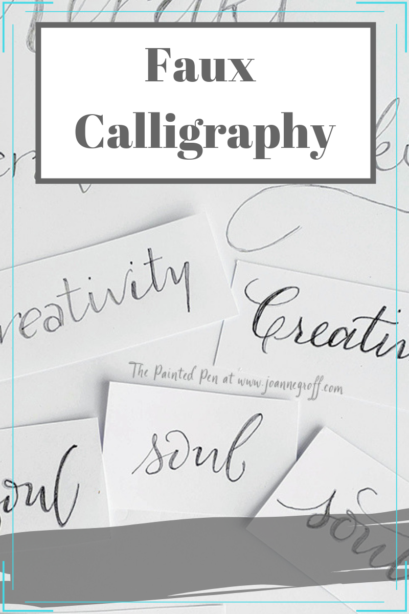 Faux Calligraphy, drawing letters, fancy letters, pencil lettering, meraki