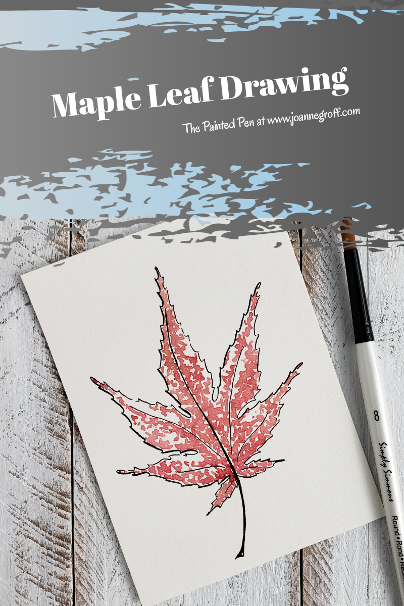 Maple Leaf Drawing - A tutorial by The Painted Pen