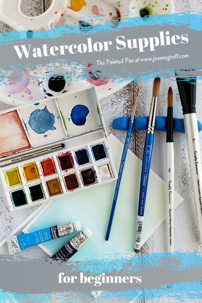 Watercolor Supplies for Beginners - The Painted Pen