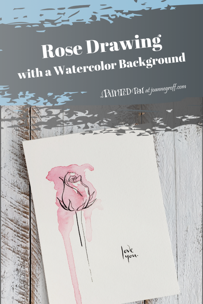 How to Draw a Winterberry Card with Thank You Script - The Painted Pen