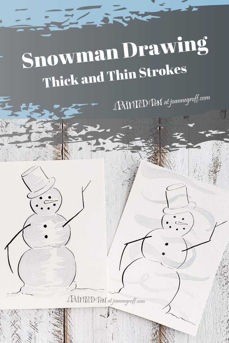 Drawing A Snowman, Easy Drawing Tutorial, 5 Steps - Toons Mag