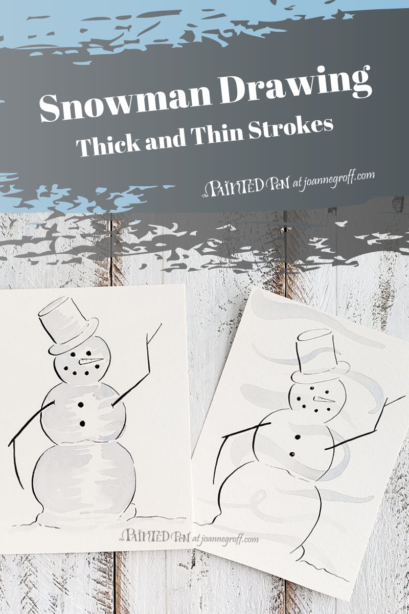 Snowman Drawing Tutorial