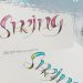 Lettering Spring using the Layered Lettering Technique
