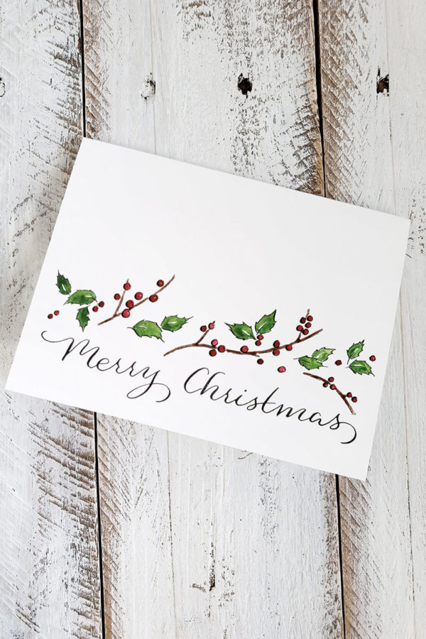 Winterberry & Holly Christmas Cards