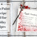How to paint a recipe card for holiday recipes