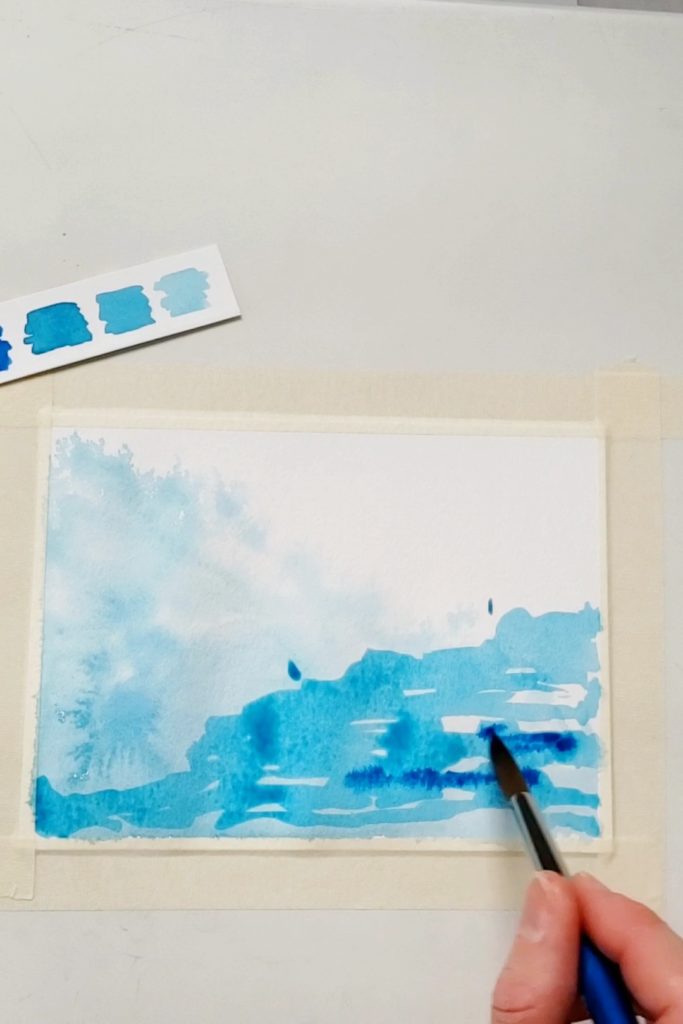 How to Paint a Watercolor Abstract for Thank You Cards - The Painted Pen