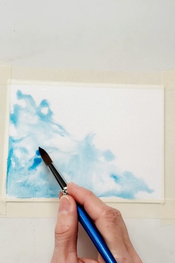 How to Paint a Watercolor Abstract for Thank You Cards - The Painted Pen