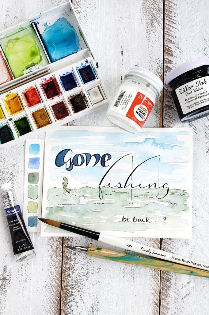 gone fishing art and supplies