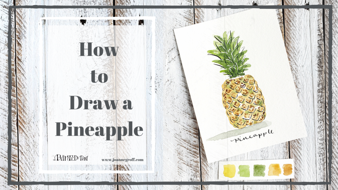 How to draw a pineapple tutorial