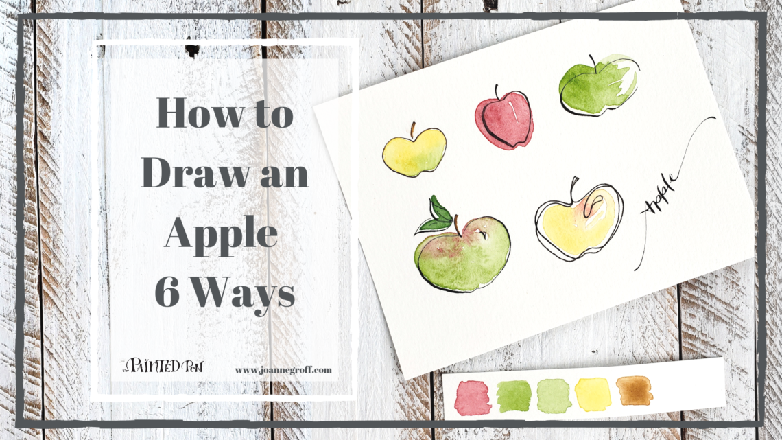 How to Draw an Apple 6 Ways Tutorial