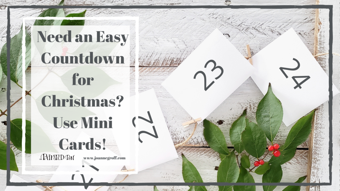 need an easy way to countdown for Christmas? use mini cards