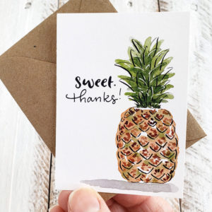 Sweet Thanks Pineapple Mini Card