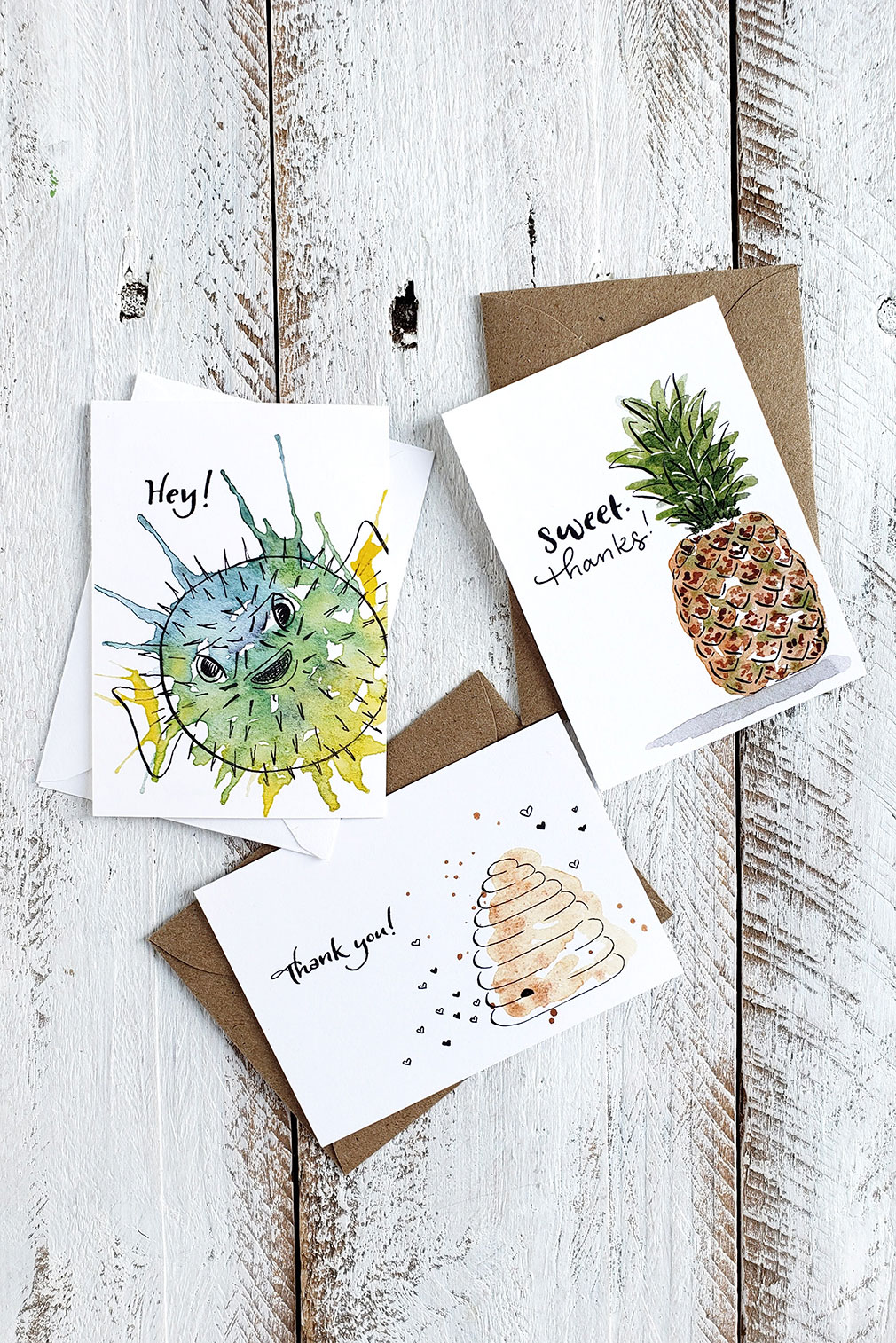 Cute Mini Cards Spring Collection - The Painted Pen