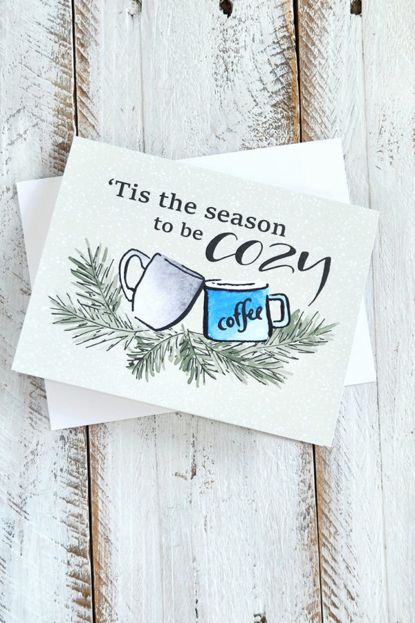cozy season mug card
