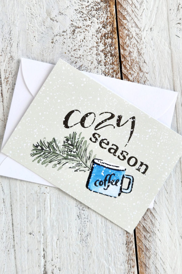 cozy season mini card