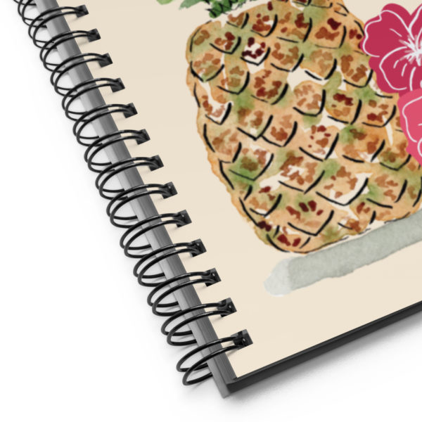 a close look at the spiral notebook