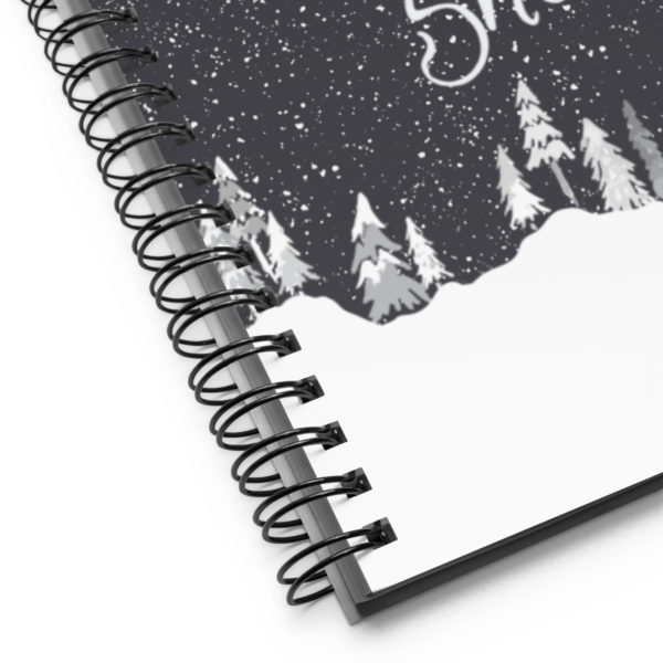 let it snow notebook corner close