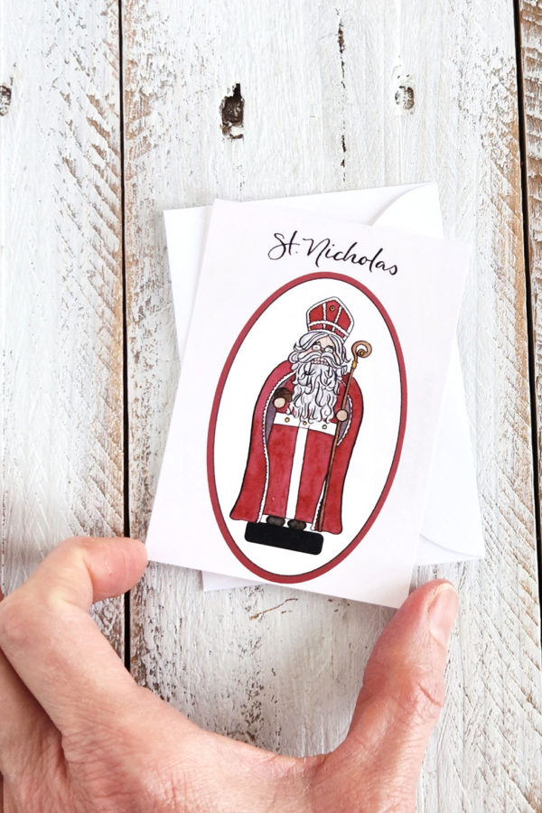 St. Nicolas nutcracker Mini card
