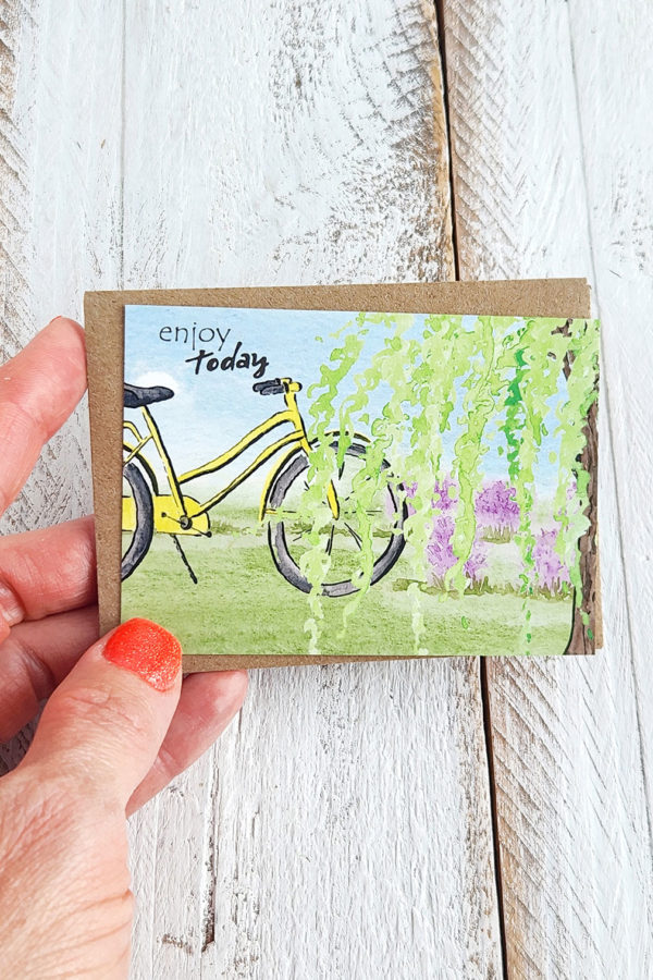 enjoy today bike mini card