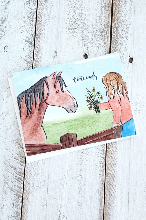 fencepost friends greeting card