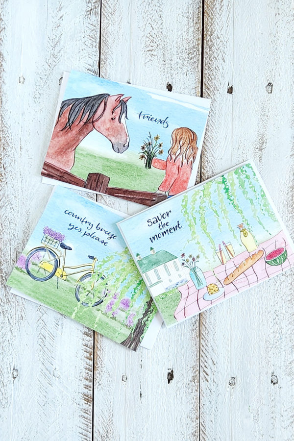 picnics & pastures card set