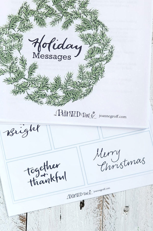 bonus holiday messages lettering worksheet