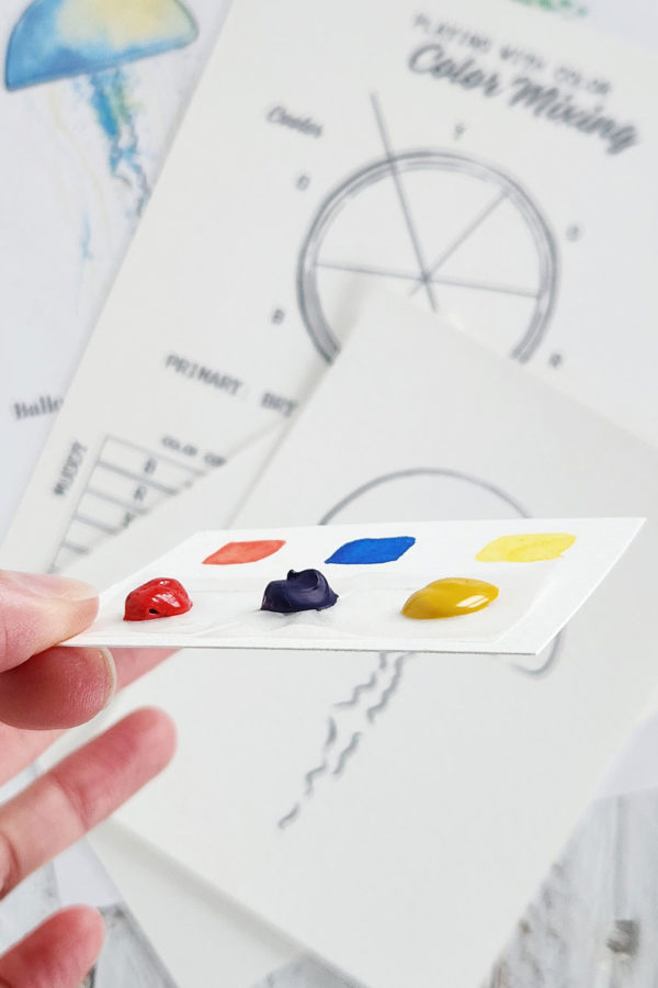 Watercolor Dot Sheet