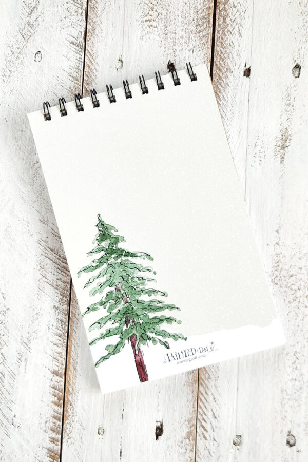 Snowman sketchbook back