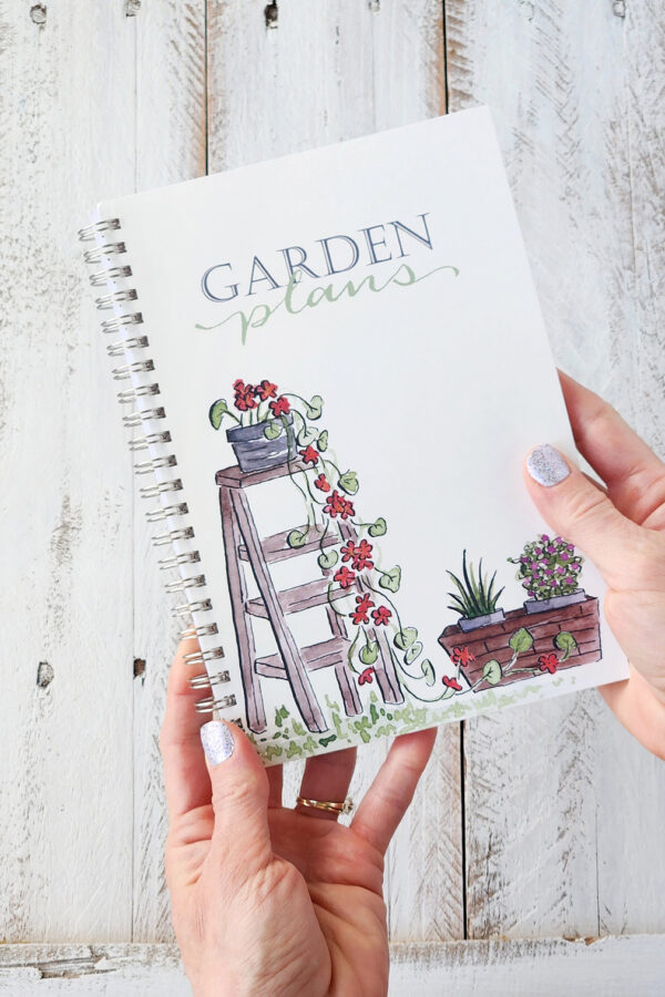 garden plans notebook