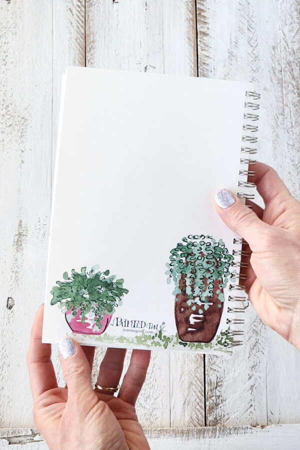 garden plans notebook back