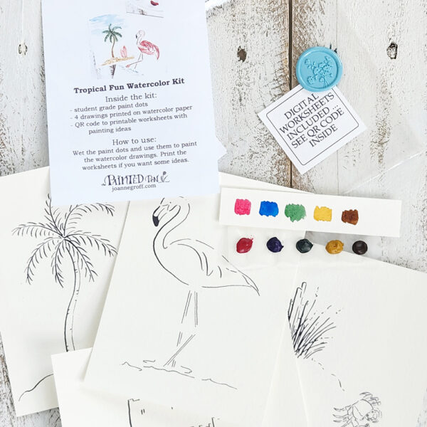 Tropical Fun DIY Watercolor Kit