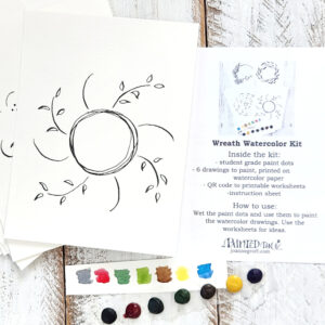 wreath watercolor kit