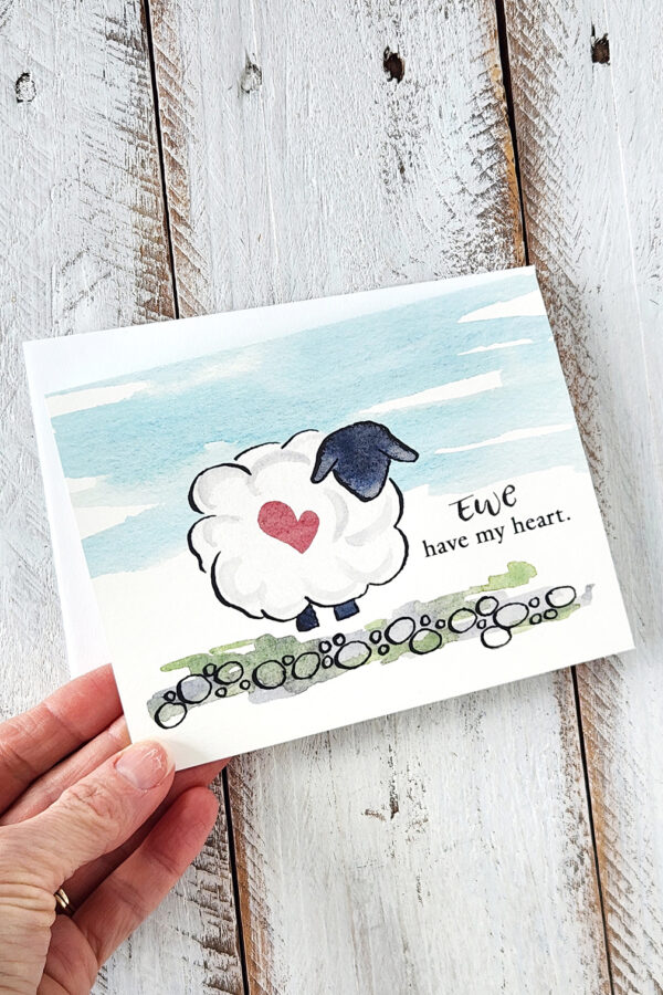 Ewe Have my Heart Card held