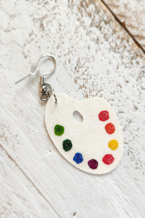 paint palette earring